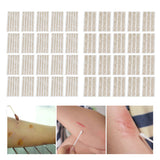 Strips 20pcs Breathable Adhesive Wound Patch Non Sew for Dressing Fixation Skin Closure Tape