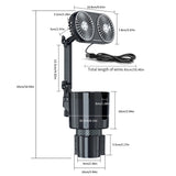 Lighted Adjustable With Water 2 In 1 Cars Interior Coog Fan Multipurpose Car Cup Holder Auto Accessories