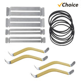 Guitar Coated String Spreaders Fingerboard Guard with Rubber Band Tool for Fretboard Cleaning Filing Polishing or Repairs