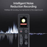 64GB Digital Voice Recorder Noise Reduction Record 290hrs Storage w Playback MP3 Music Player 1536KBPS HD Recording for Lectures