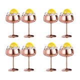 Coupe Champagne Glasses Set Of 8 Less Steel Vinta Glass Goblet