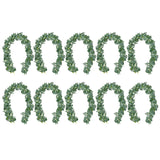15-pack 6.5 Feet Artificial Eucalyptus With Garland Fake Vine Plant With Leaves Faux Silver