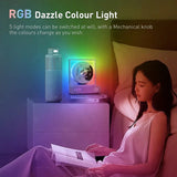 Retro Bluetooth RGB Dazzg Colour Light Rechargeable Audio CD Album Music Player Speaker Decoration Gift