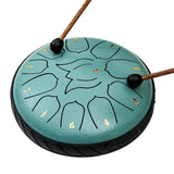 6 Inch 11 Notes Hand Pan with Bag Music Book Drum Mallets Percussion Instruments for Yoga Meditation Unique Gift