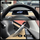 Car Head-Up Display Touch Screen HUD With Wireless Carplay Android Auto Speaker Navigation Speed Power For Tesla Model 3 Y