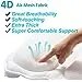Bathtub Headrest, Pillows Neck and Back Support, Ergonomic Tub Pillow for Bath with 6 Str