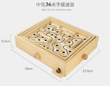 Dementia Ball Labyrinth Table Game Wooden Maze Puzzle Anti-Dementia Toy Alzheimer Disease