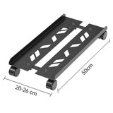 Adjustable Mobile CPU Tower Stand With Caster Wheels For Most Computer PC