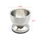 Stainless Steel Mortar Pestle Set Garlic Spice Grinder Solid Seasonings Grinder Pharmacy Herbs Bowl Mill Crusher Kitchen Tool