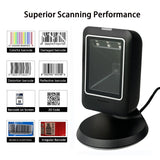 Barcode scanner all-round desktop automatic sensing data matrix supermarket usb barcode reader 1D 2D QR code