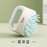 Artifact shampoo washed her hair massage ms silicone brush catch head man