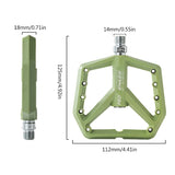 Bike Pedals Non-Slip Bicycles Pedals Large Platform Sealed Bearing 9/16'' Thread NEW