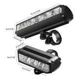 Bike Lights USB Rechargeable Bicycles Front Light, IP44 Waterproof Road Cycling Light with 1400Lumens 5 Modes Headlamps NEW