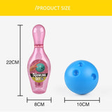 1Set Lighting Game Set Indoor Luminous Bowling Parent-Child Games Electric Sports Funny Baby Outdoor Toys
