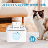 3L Rechargable Wireless Sensor Cat Auto Drinking Fountain For Cats Dog Drinker Pet Water Dispenser Bowl