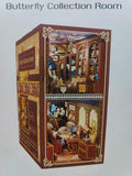 3D Wooden Puzzle DIY Miniature Kit for Insert Decoration - Book Nook Kit. Magic Book House Stand for Bookshelf.