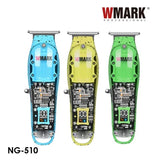 WMARK NG-510 Transparent Style Detail Trimmer Professional Rechargeable Clipper 6500 RPM with LED Battery Display