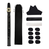 Pocket Saxophone with Reeds, Carrying Bag,Pads, Cleaning Cloth Lightweight Portable Mini Sax Woodwind Instrument Adult