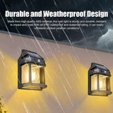 Support 3 Modes Solar Tungsten Wall Waterproof Motion and Light Sensor Lamp for Home Outdoor Garden Patio Fence