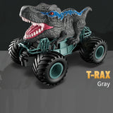2.4GHz Remote Control Dinosaur Car Trucks Toy With Light, Sound And Spray,