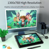 Bisofice 11.6 Inch 12HD-A H-IPS LCD Graphics Drawing Tablet Monitor 8192 Pressure Level Passive Technology with Tilt Function
