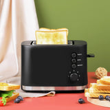 1pc Bread Toaster 2 Slice Toaster, 3.81cm Extra Wide Slots Black Toaster With Reheat, Bagel, Defrost, Cancel Function