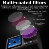 For DJI Osmo Action 5 ND 8/16/32/ CPL UV Lens Filter Aluminum Frame Multi Coated HD Optical Glass Cover Protector