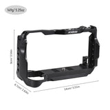 Andoer Aluminum Alloy Video Cage Magnetic Wrench Cold Shoe Arca QR Slot 1/4 Inch for Sony A6700 Camera