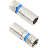 Compression RG6 F Connector Coax Coaxial Adapter Plug For Satellite & Cable TV (150 Pack)