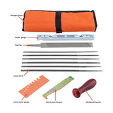 12 Pack Chainsaw File, Chainsaw Sharpener Kit Round Chainsaw File Quick Check Gauge
