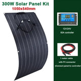 600W 300W Solar Panel+60A Controller 18V Flexible Monocrystale Solars Cell Power Charge for Outdoor Camping Yacht Car RV Boat