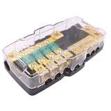 Box With LED Light Fuse Holder Suitable For RV Camping Car Power Shunt 12V-24V