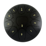 6 inch 11 Tone Steel Tongue Hand Pan Drum Drumstick Percussion Music Instrument Tambourine Yoga Relaxation Glucopon Gift