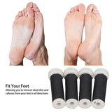 4pcs Head Electric Foot File Grinding Replacement Roller for Feet Pedicure Tool