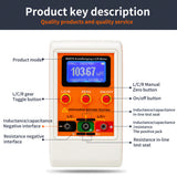 AutoRanging LCR Bridge LCD Digital Capacitance Inductance Meter Large Range100H 100mF 20MR Rechargeable M4070