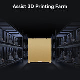 Creality Gold PEI Powder Coating Build Plate for Ender-3 V3 Plus /K1 Max 3D Printers Flexible Spring Steel Platform 315×310mm