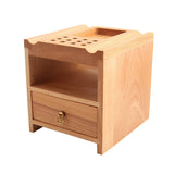 Drawer DIY Wood Leather Craft Tools Holder Rack Stand Leather Stamp Punch Accessories Storage Box Organizer Leather Tool Rack