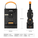 Dual-Channel V-Mount Lock Battery 100W USB-C PD Fast Charger for Most V Mount DC Input D-Tap Output