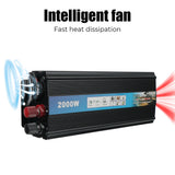 DC 12v To AC 220V with USB Charger Modified sine wave inverter Power Inverter 1000W 2000W Car Voltage Converter