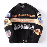 Men's And Women's Thick Loose Baseball Uniform Trendy Jacket
