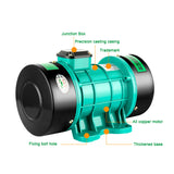 250W/370W/550W 220/380V Attached Plate Vibrator Single 3 Phase Cement Concrete Vibration Motor