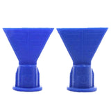 Wave Shape Silicon Cone Cartridge Caulking Spare Part Nozzle Spray Tip for Sealant Dispenser Syringe Accessory 10Pcs/Lot