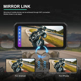 Motorcycle Navigator 2G+32G 6.2 Inch 800Nit Screen Android 13.0 Support Wireless Carplay Waterproof Dual Bluetooth Mirror k