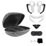 Meta Quest 3 Controller Carrying Case with Face Cover, Hand Cover and Blackout Nose - VR Accessories