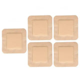 5pcs Medical Silicone Foam Border Adhesive Waterproof Wound Dressing Healing Pads Patch Prevent Sticking New