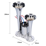 12V 110dB Dual Trumpet Loud Electric Horn with Air Compressor and Relay Luchthoorn for Car Truck SUV Van Boat