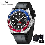 PAGANI DESIGN 40MM GMT Luxury Men Mechanical Wristwatch NH34 Automatic Watch Men's Stainless Steel Waterproof Clock Reloj Hombre