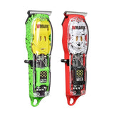 WMARK NG-508/NG-509 Transparent Style Detail Trimmer Professional Rechargeable Clipper 6500 RPM with LED Battery Display