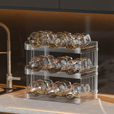 Water Bottle Stackable Cup Organizer 40Oz Tumbler With Handle For Cabinet