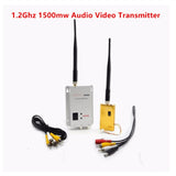 1.2Ghz 1.2G 8CH 1500Mw Wireless AV Sender TV Audio Video Transmitter Receiver Combo for QAV250 250 FPV RC(A)